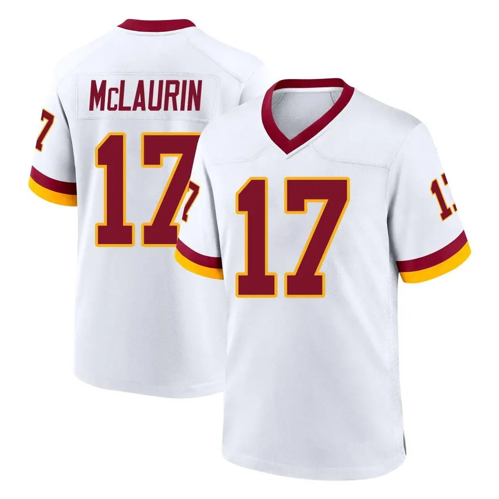 W.Commanders #17 Terry Mclaurin Player White Home Game Odoa Stitched Jerseys