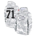 KC.Chiefs #71 Josh Simmons Player Arctic Camo Salute to Service Hoodies Limited Game Odoa Stitched Jerseys