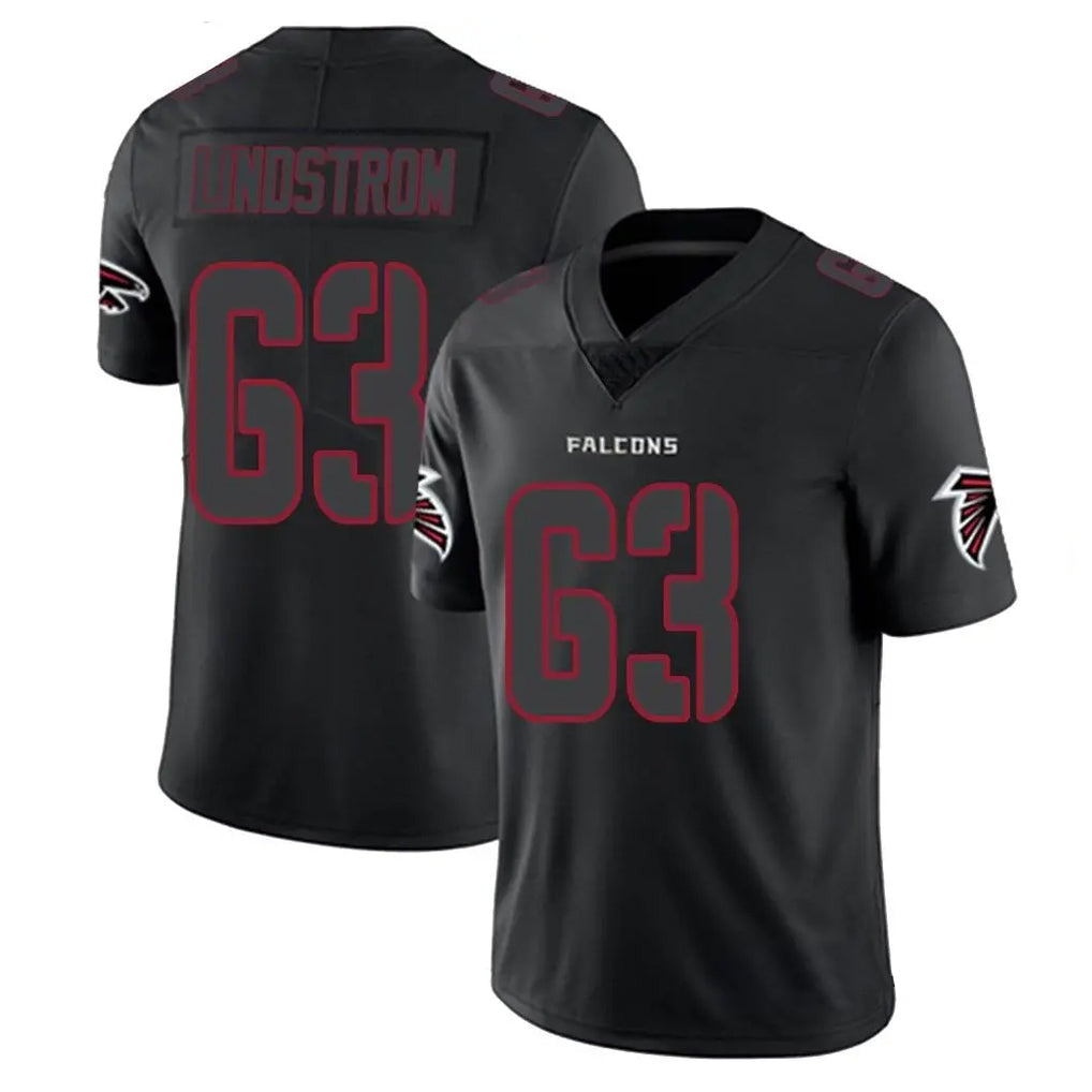 A.Falcons #63 Chris Lindstrom Player Black Impact Limited Game Odoa Stitched Jerseys