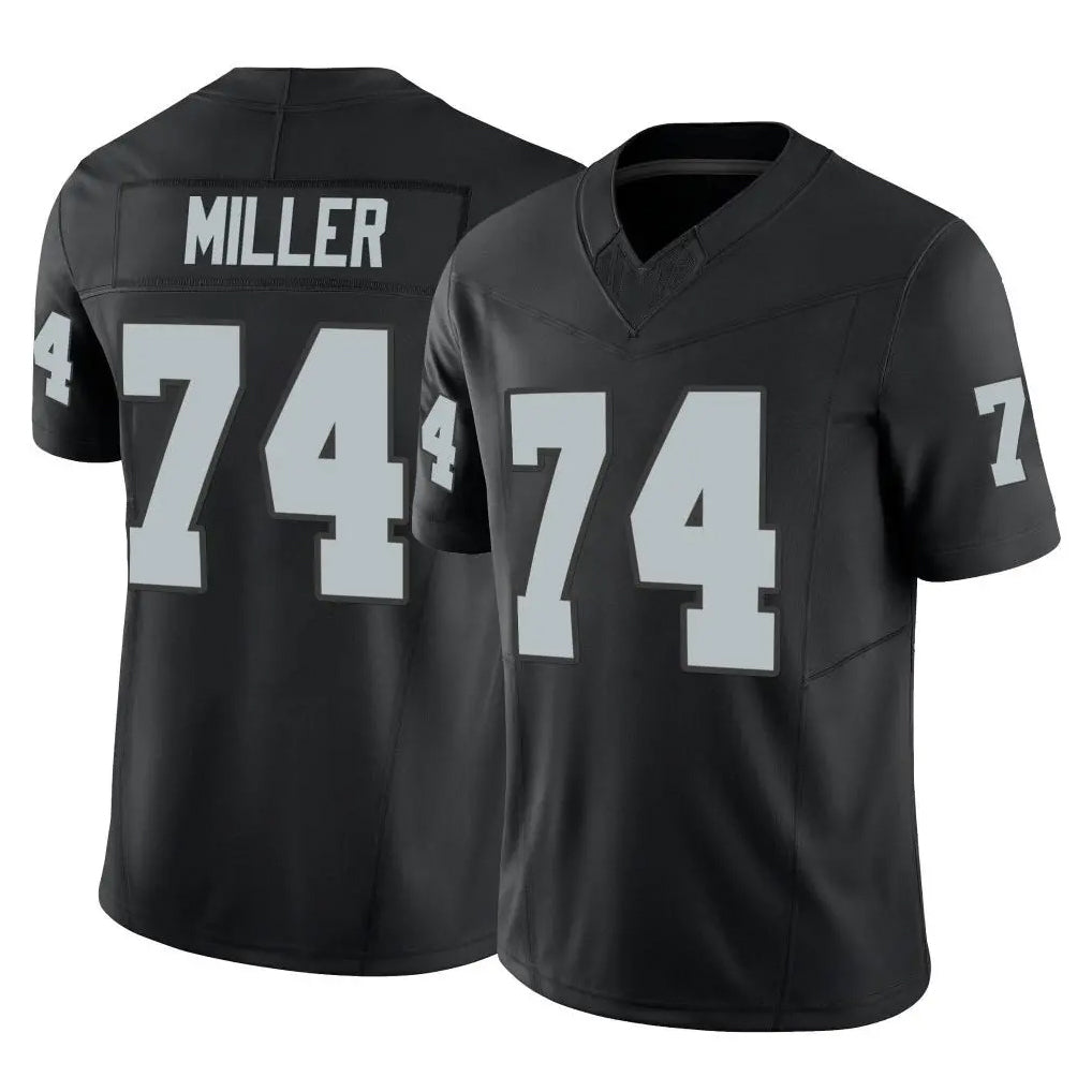 LV.Raiders #74 Kolton Miller Player Black Limited Vapor F.U.S.E. Home Game Odoa Stitched Jerseys