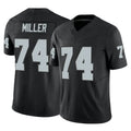 LV.Raiders #74 Kolton Miller Player Black Limited Vapor F.U.S.E. Home Game Odoa Stitched Jerseys