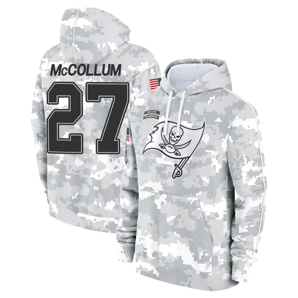 TB.Buccaneers #27 Zyon McCollum Player Arctic Camo Limited Salute to Service Pullover Hoodies Game Odoa Stitched Jerseys