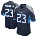 T.Titans #23 Kevin Winston Jr. Player Navy Home Game Odoa Stitched Jerseys