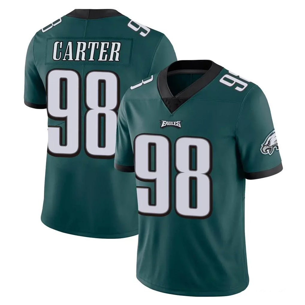 P.Eagles #98 Jalen Carter Player Team Color Green Vapor Untouchable Home Game Odoa Stitched Jerseys