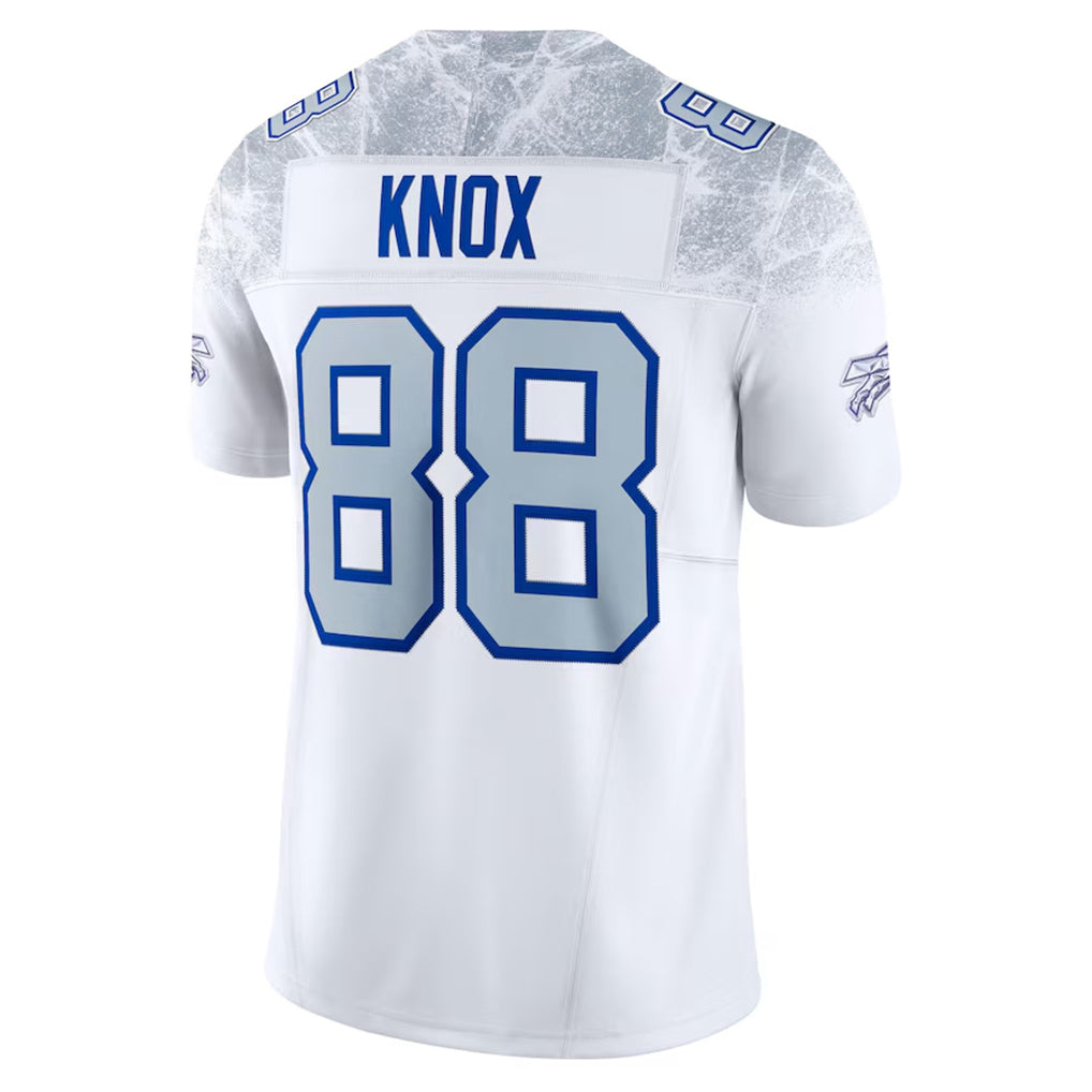 B.Bills #88 Dawson Knox Player White Rivalries Collection Vapor Limited Odoa Stitched Jerseys