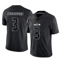 S.Seahawks #3 Nick Emmanwori Player Black Limited Reflective Home Game Odoa Stitched Jerseys