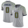 S.Seahawks #0 DeMarcus Lawrence Player Grey Limited 2025 Rivalries Collection Home Game Odoa Stitched Jerseys