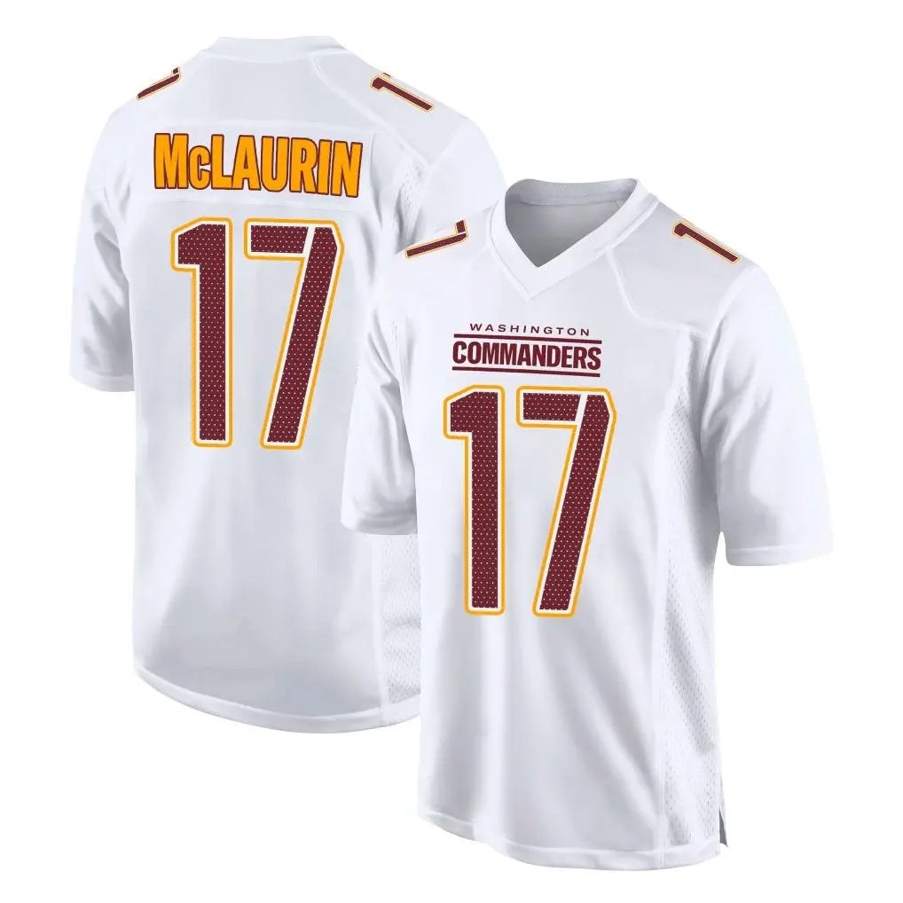 W.Commanders #17 Terry Mclaurin Player White Tundra Fashion Home Game Odoa Stitched Jerseys