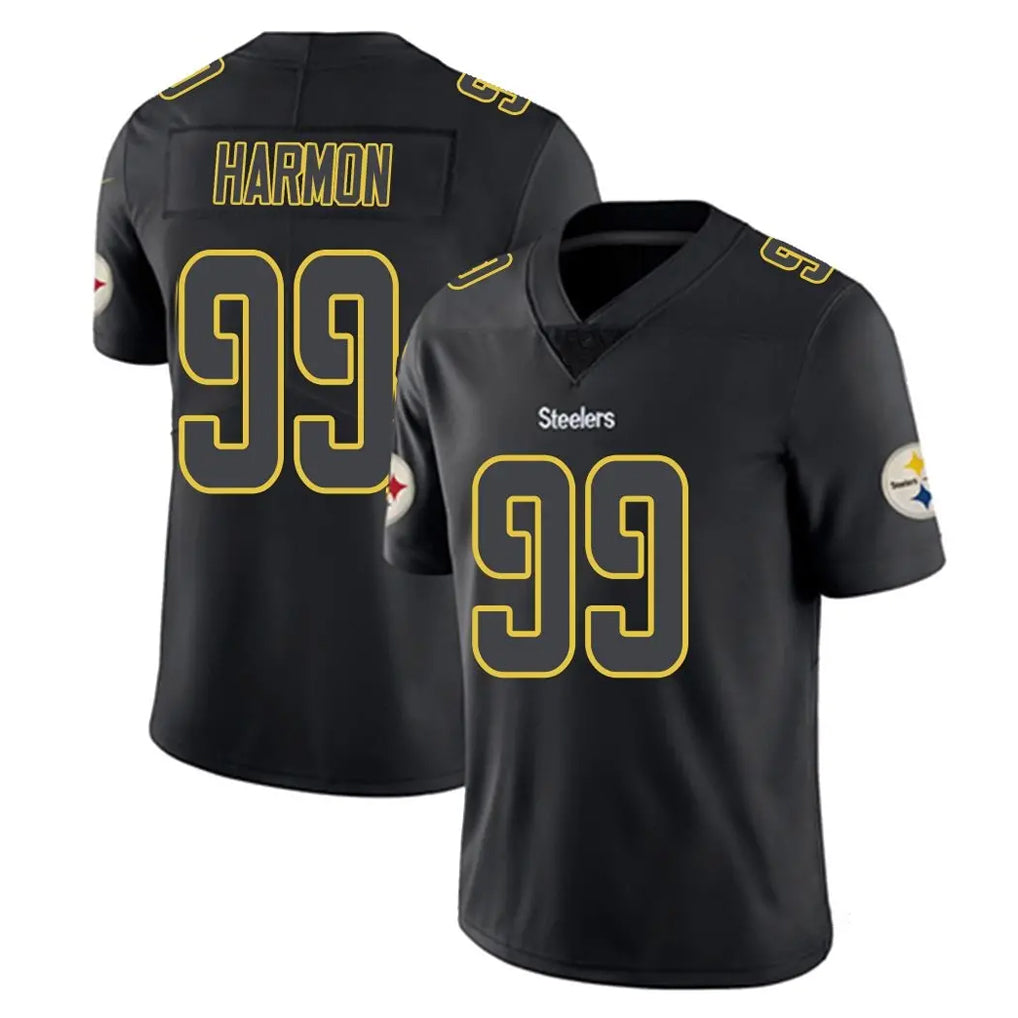 P.Steelers #99 Derrick Harmon Player Black Impact Limited Home Game Odoa Stitched Jerseys