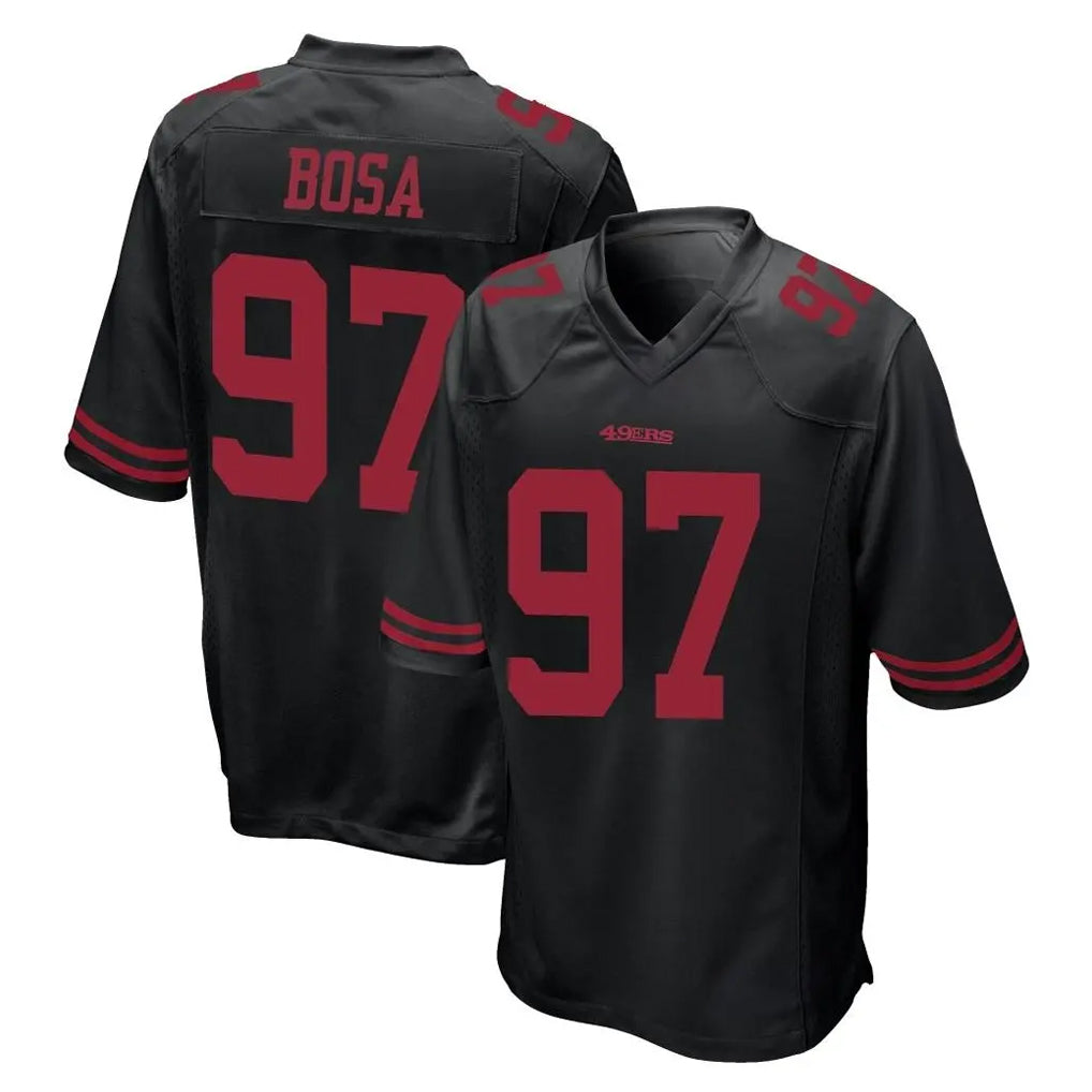 SF.49ers #97 Nick Bosa Player Black Alternate Home Game Odoa Stitched Jerseys