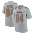 W.Commanders #94 Daron Payne Player Gray Atmosphere Fashion Home Game Odoa Stitched Jerseys