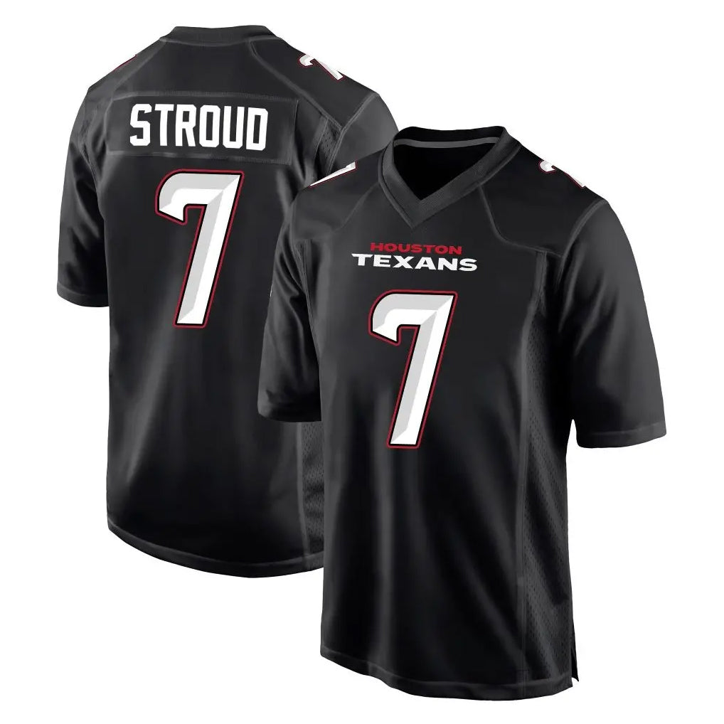 H.Texans #7 CJ Stroud Player Carbon Black Fashion Home Game Odoa Stitched Jerseys