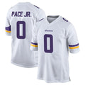 M.Vikings #0 Ivan Pace Jr. Player White Home Game Odoa Stitched Jerseys