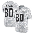C.Browns #80 Jamari Thrash Player Arctic Camo Salute to Service Limited Home Game Odoa Stitched Jerseys