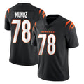 C.Bengals #78 Anthony Munoz Player Black Vapor Untouchable Limited Home Game Odoa Stitched Jerseys