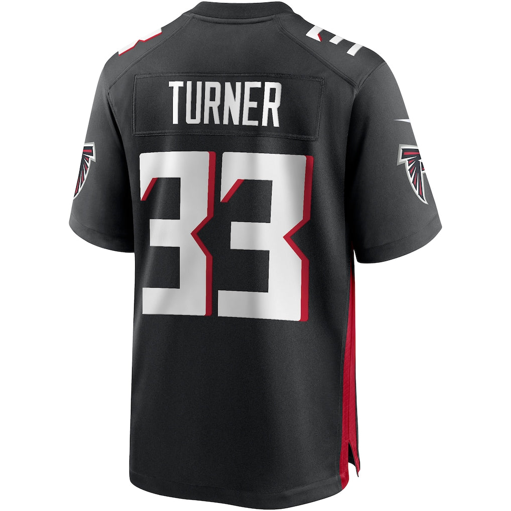 Odoa A.Falcons #33 Michael Turner Black Game Retired Player Jersey