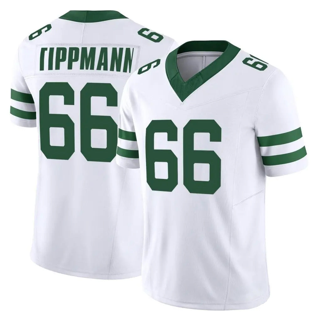 NY.Jets #66 Joe Tippmann Player White Legacy Limited Vapor F.U.S.E. Home Game Odoa Stitched Jerseys