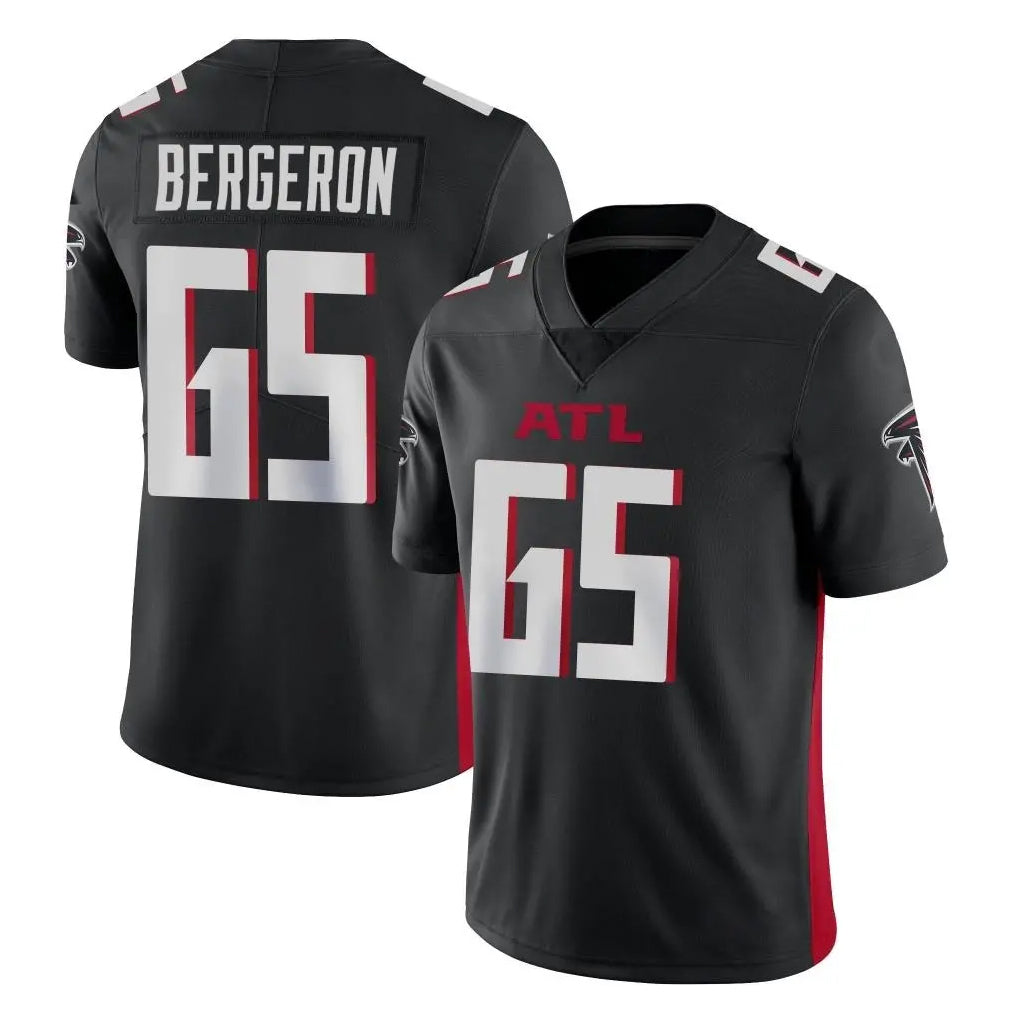 A.Falcons #65 Matthew Bergeron Player Black Vapor Untouchable Limited Home Game Odoa Stitched Jerseys