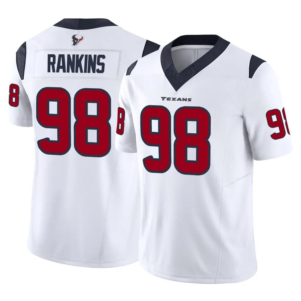 H.Texans #98 Sheldon Rankins Player White Limited Vapor F.U.S.E. Home Game Odoa Stitched Jerseys
