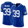 S.Seahawks #39 Ty Okada Player Royal Limited Throwback Vapor F.U.S.E. Home Game Odoa Stitched Jerseys