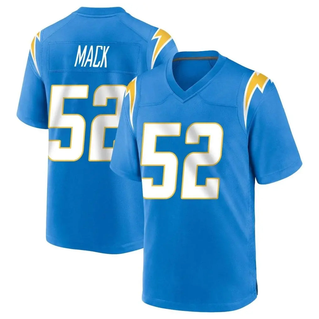LA.Chargers #52 Khalil Mack Player Blue Home Game Odoa Stitched Jerseys
