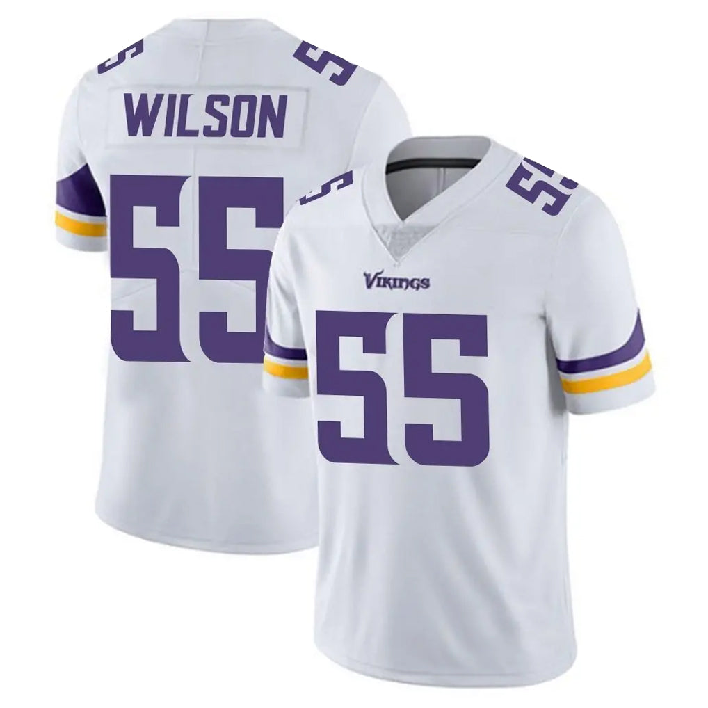 M.Vikings #55 Eric Wilson Player White Limited Vapor Untouchable Home Game Odoa Stitched Jerseys