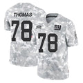NY.Giants #78 Andrew Thomas Player Arctic Camo Salute To Service Limited Game Odoa Stitched Jerseys