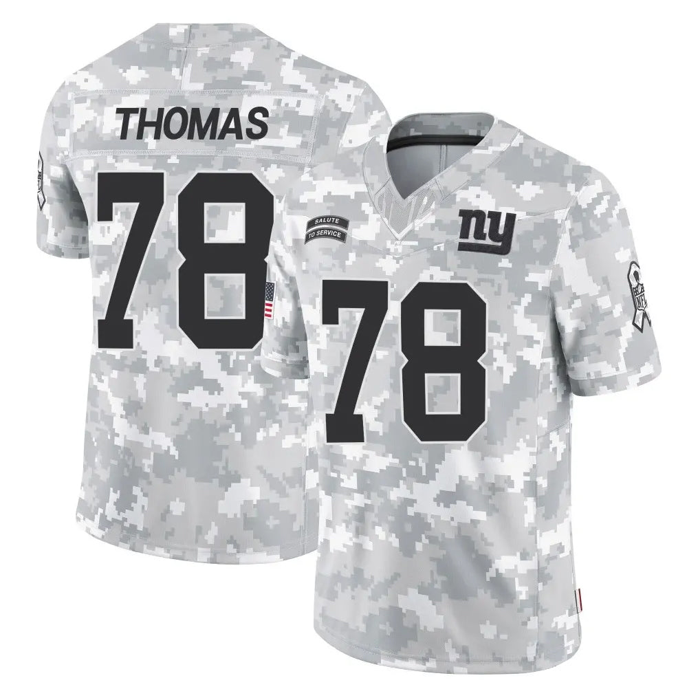 NY.Giants #78 Andrew Thomas Player Arctic Camo Salute To Service Limited Game Odoa Stitched Jerseys