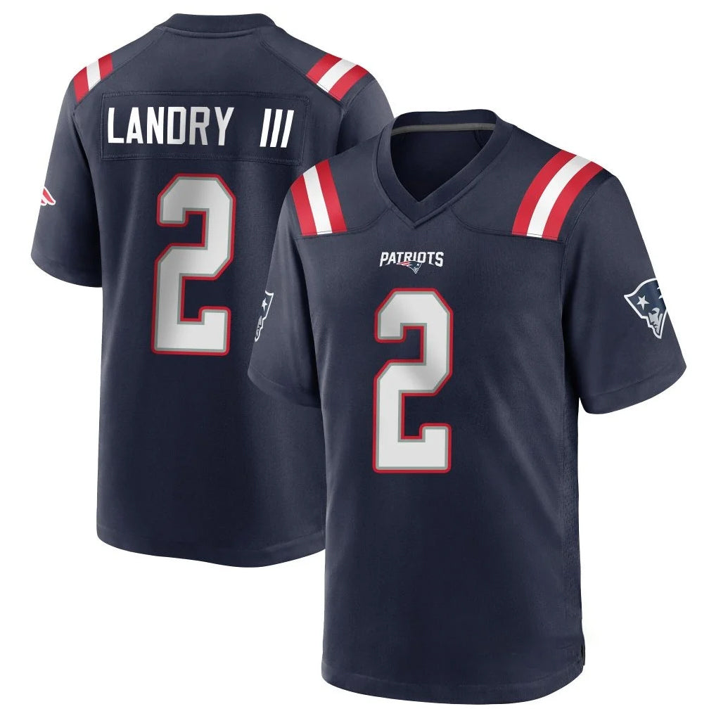 NE.Patriots #2 Harold Landry III Player Navy Home Game Odoa Stitched Jerseys