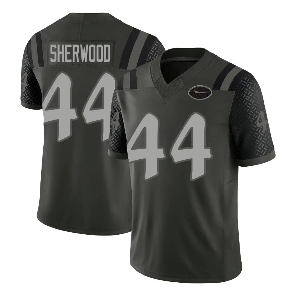 NY.Jets #44 Jamien Sherwood Player Green Limited 2025 Rivalries Collection Home Game Odoa Stitched Jerseys