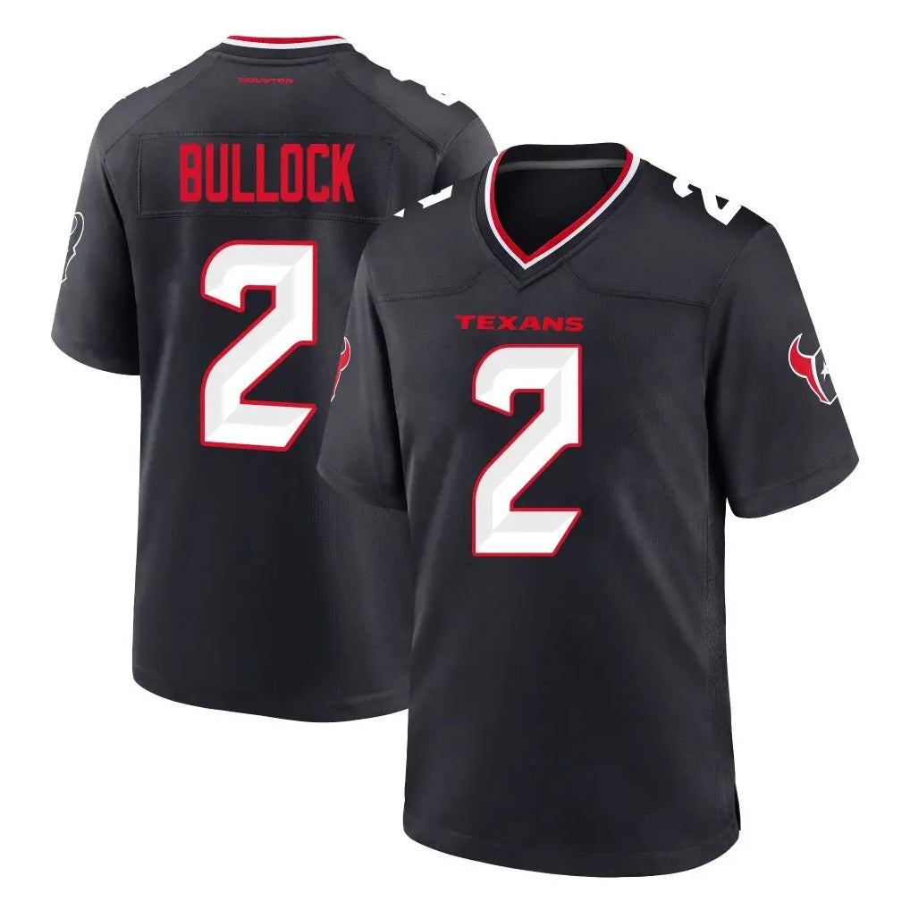 H.Texans #2 Calen Bullock Player Navy Team Home Game Odoa Stitched Jerseys