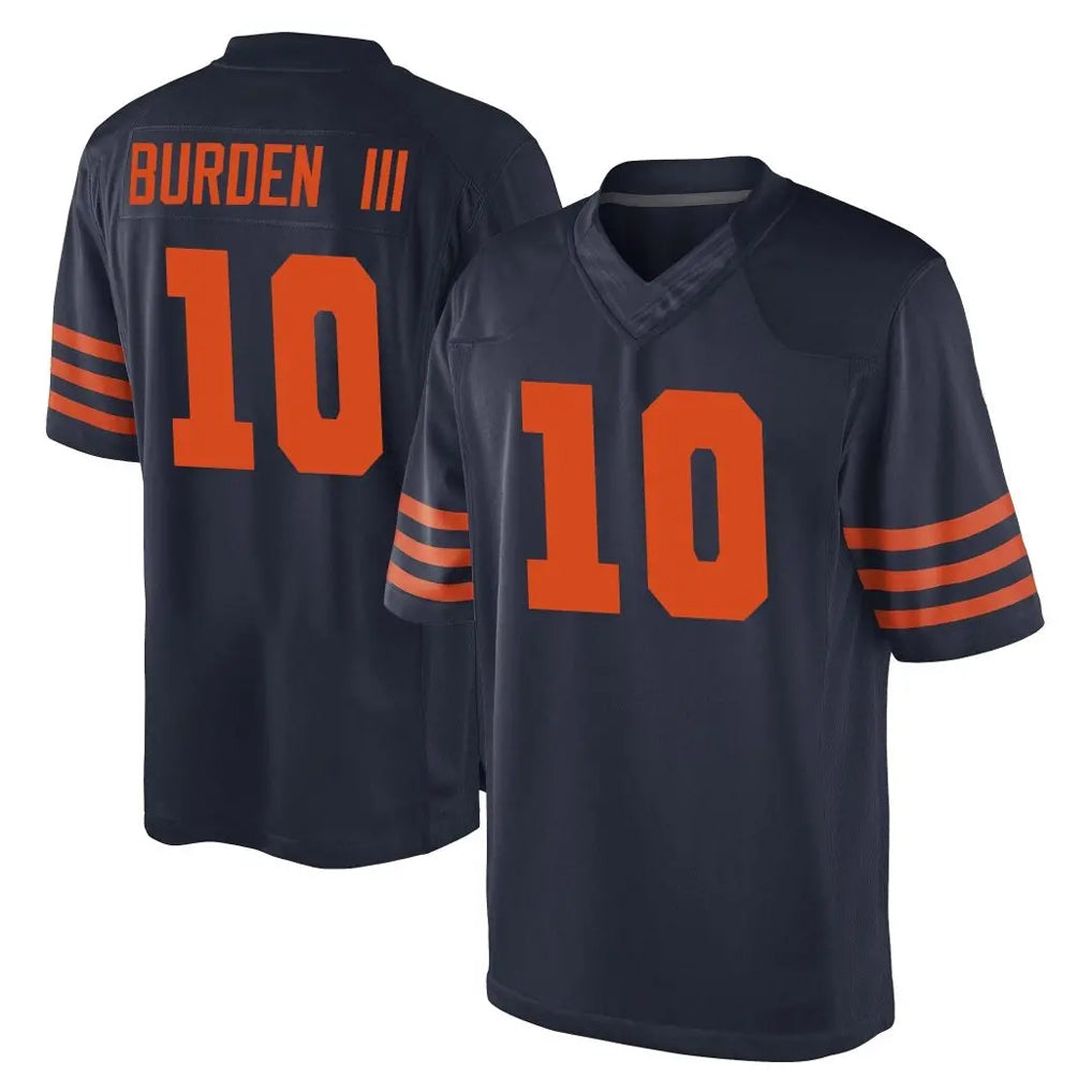 C.Bears #10 Luther Burden III Player Navy Blue Alternate Game Odoa Stitched Jerseys