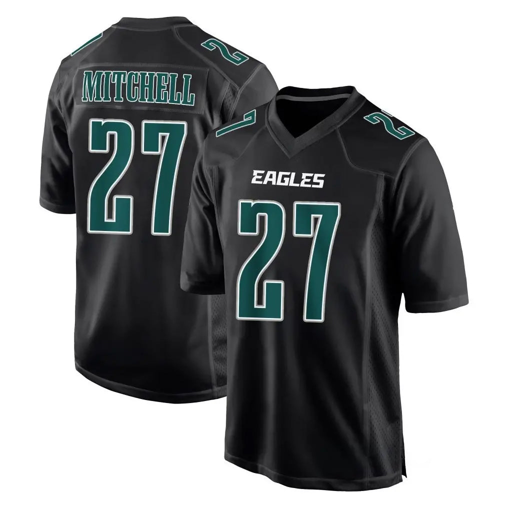 P.Eagles #27 Quinyon Mitchell Player Carbon Black Fashion Home Game Odoa Stitched Jerseys