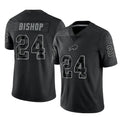 B.Bills #24 Cole Bishop Player Black RFLCTV Limited Odoa Stitched Jerseys