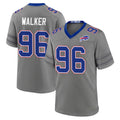B.Bills #96 Deone Walker Player Gray Nickel City Home Game Odoa Stitched Jerseys