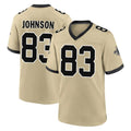 NO.Saints #83 Juwan Johnson Player Gold Home Game Odoa Stitched Jerseys