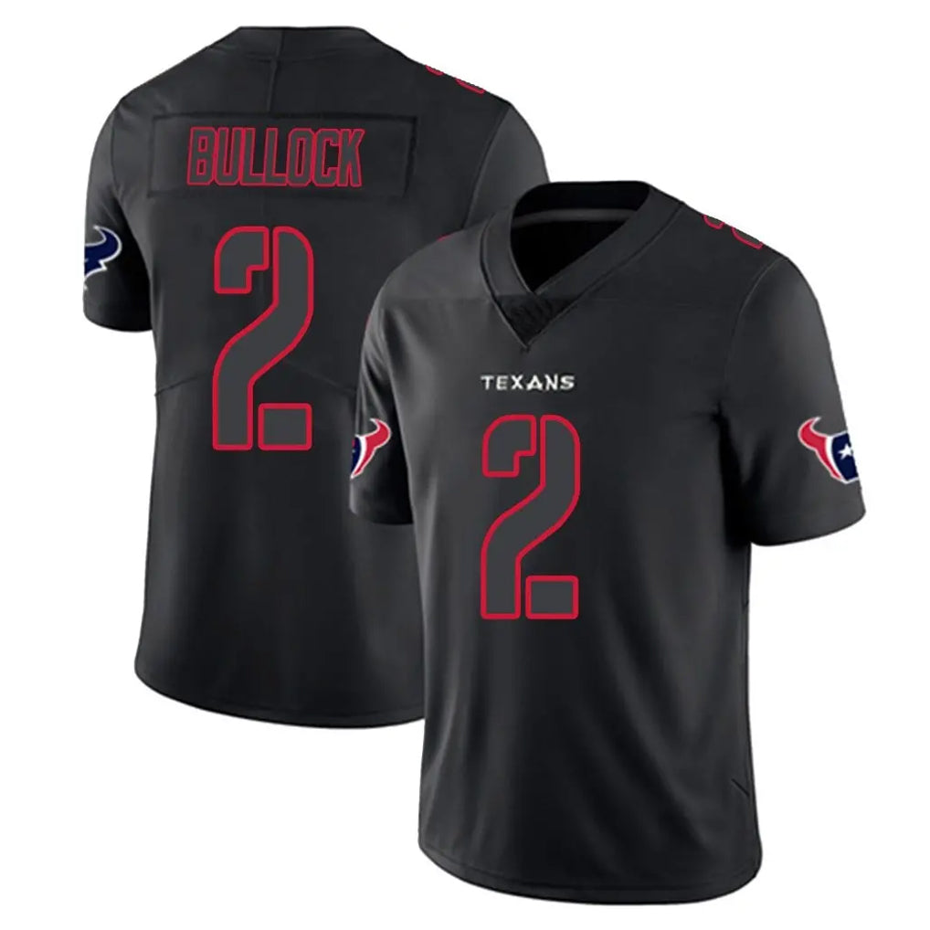H.Texans #2 Calen Bullock Player Black Impact Limited Game Odoa Stitched Jerseys
