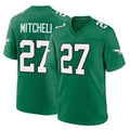 P.Eagles #27 Quinyon Mitchell Player Green Kelly Alternate Home Game Odoa Stitched Jerseys