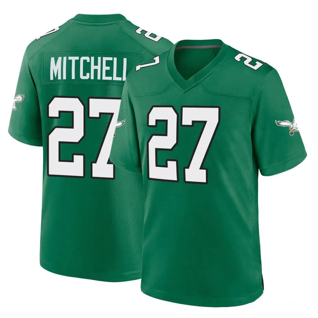 P.Eagles #27 Quinyon Mitchell Player Green Kelly Alternate Home Game Odoa Stitched Jerseys