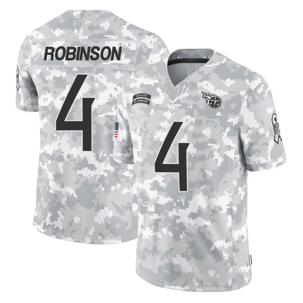 T.Titans #4 Wan'Dale Robinson Player Arctic Camo Limited Salute to Service Home Game Odoa Stitched Jerseys