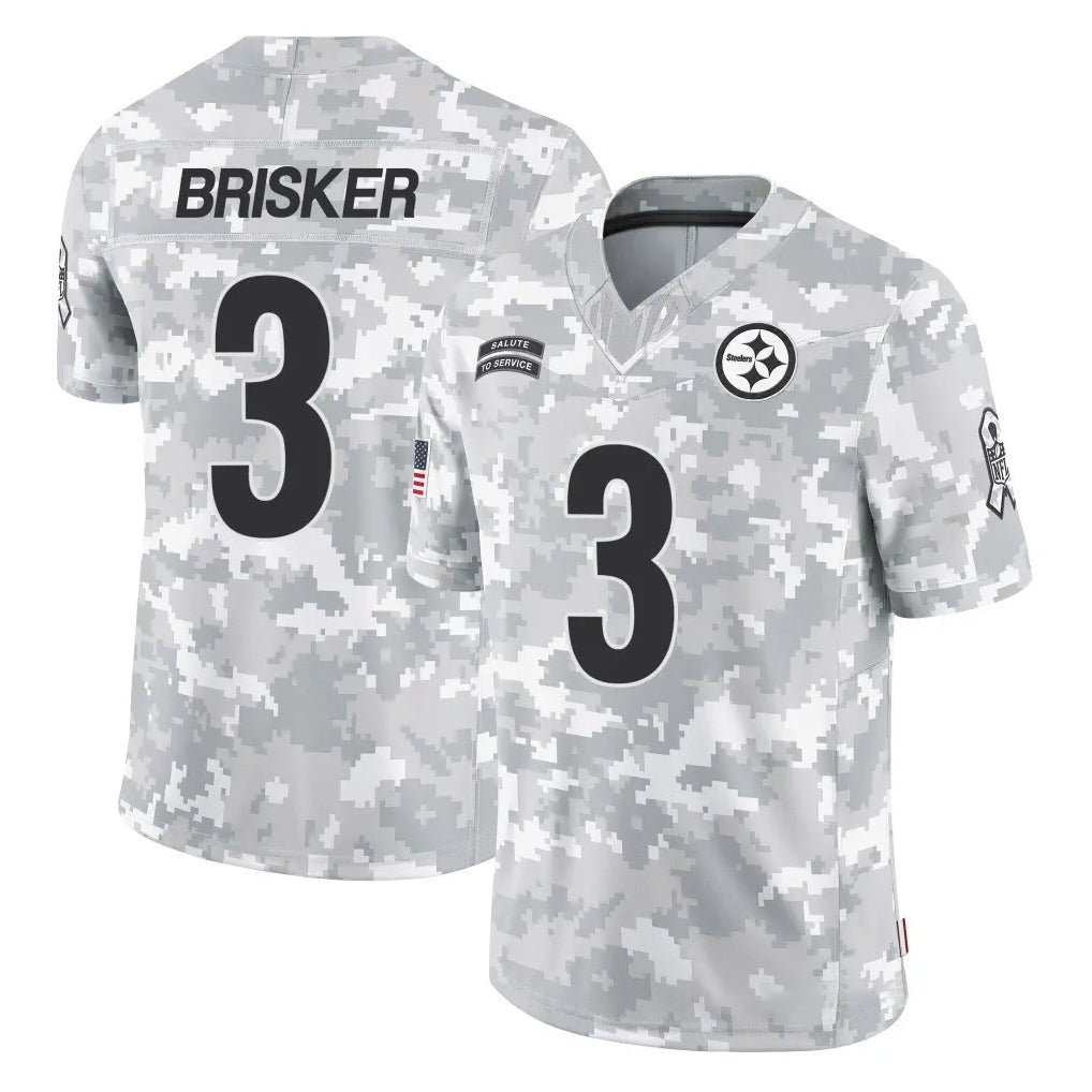 P.Steelers #3 Jaquan Brisker Player Arctic Camo Limited Salute To Service Home Game Odoa Stitched Jerseys