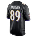 B.Ravens #89 Mark Andrews Player Black Alternate Home Game Odoa Stitched Jerseys