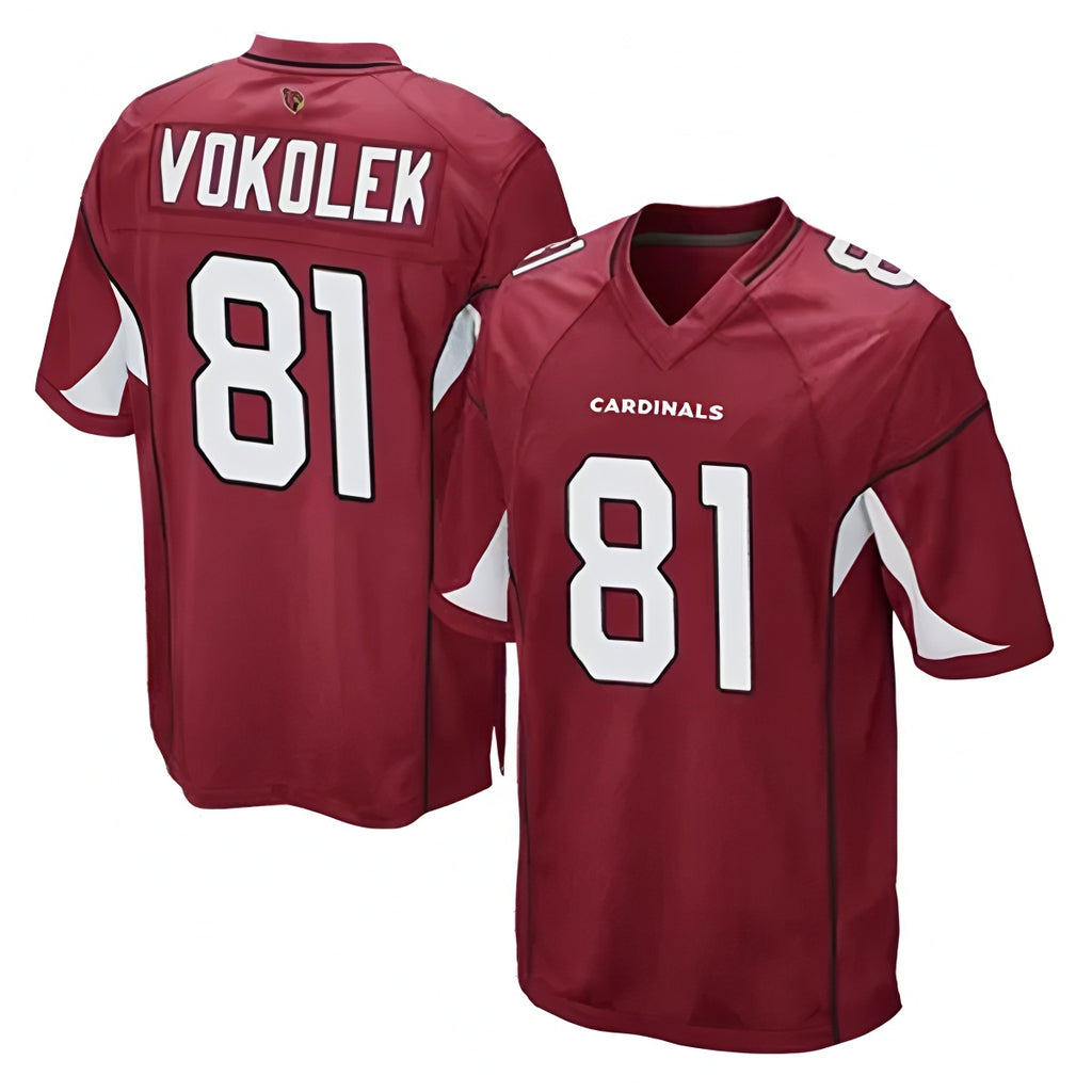 A.Cardinals #81 Travis Vokolek Player Cardinal Game Odoa Stitched Jerseys