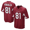 A.Cardinals #81 Travis Vokolek Player Cardinal Game Odoa Stitched Jerseys