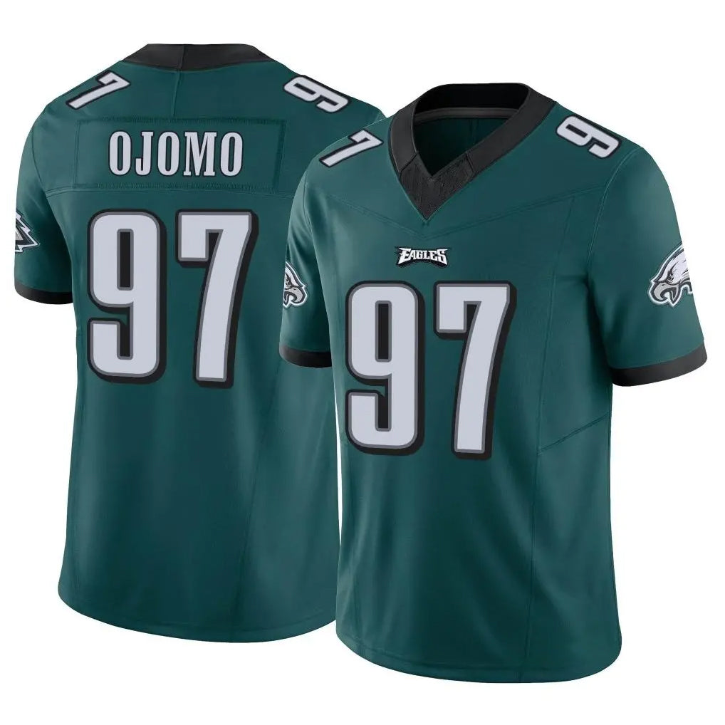 P.Eagles #97 Moro Ojomo Player Team Color Green Limited Vapor F.U.S.E. Home Game Odoa Stitched Jerseys