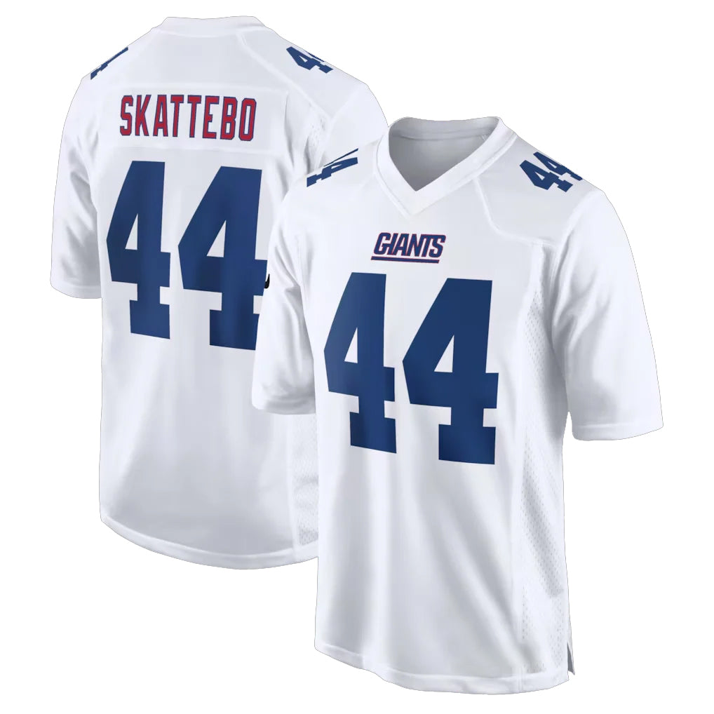 NY.Giants #44 Cam Skattebo Player White Fashion Limited Home Game Odoa Stitched Jerseys