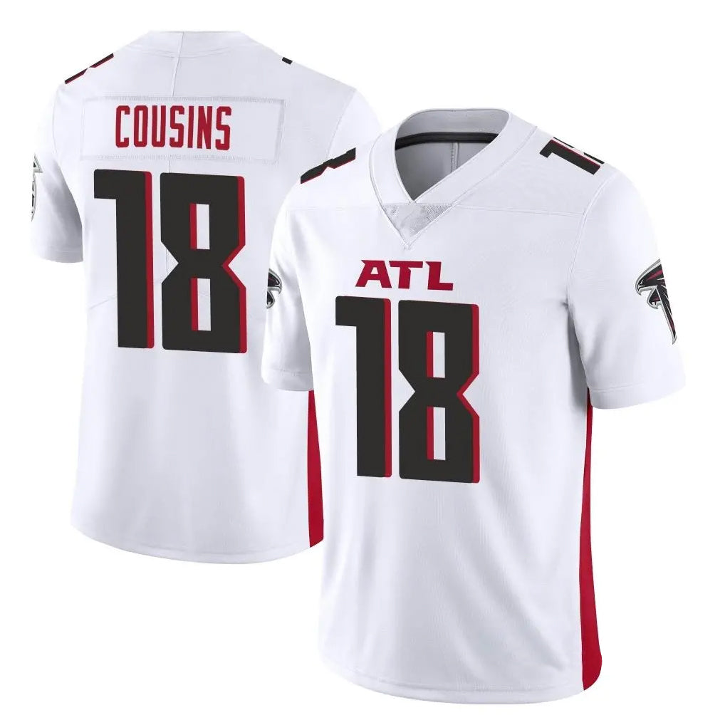 A.Falcons #18 Kirk Cousins Player White Vapor Untouchable Limited Home Game Odoa Stitched Jerseys