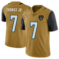 J.Jaguars #7 Brian Thomas Jr. Player Gold Vapor Limited Home Game Odoa Stitched Jerseys