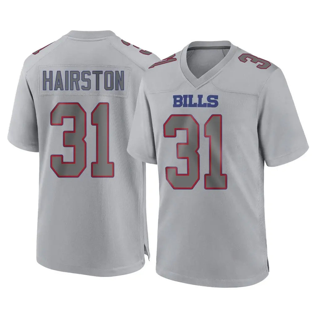 B.Bills #31 Maxwell Hairston Player Gray Fashion Home Game Odoa Stitched Jerseys