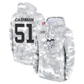 M.Vikings #51 Blake Cashman Player Arctic Camo Salute to Service Pullover Hoodies Limited Game Odoa Stitched Jerseys